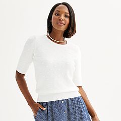 Kohls womens white sweaters sale