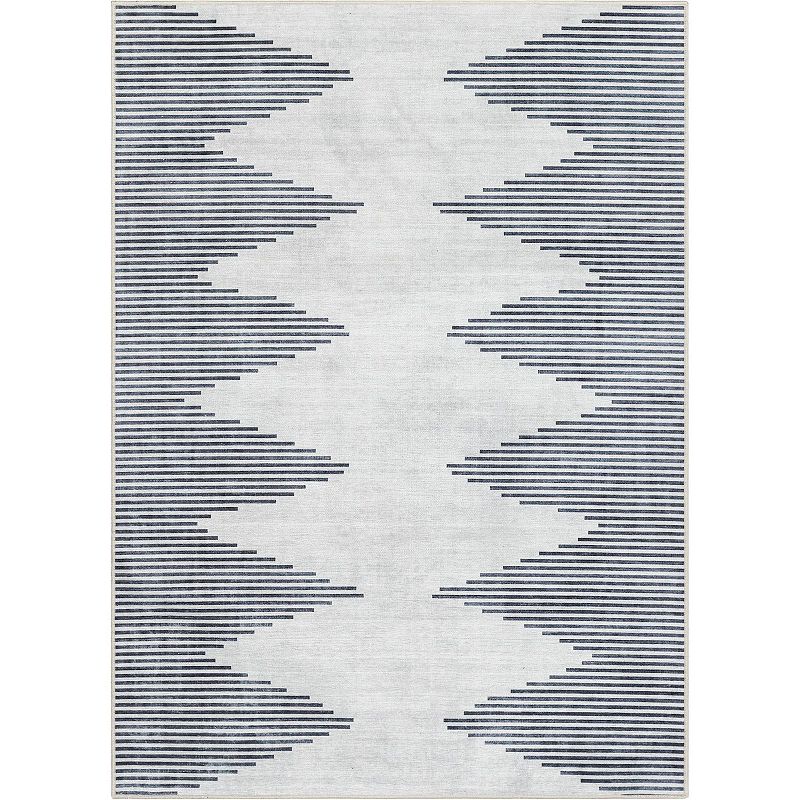 Well Woven Apollo Bree Moroccan Diamond Area Rug, Grey, 10X13 Ft