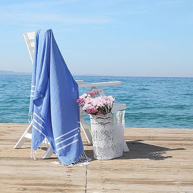 Linum Home Textiles Turkish Cotton Alara Pestemal Beach Towel Set of 2