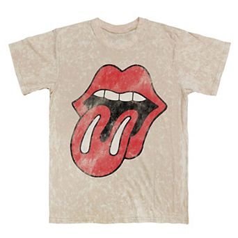 Men's Rolling Stones Tongue Vintage Mineral Wash Graphic Tee