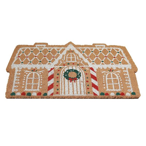 St. Nicholas Square Gingerbread House Doormat