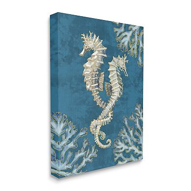 Stupell Home Decor Intertwined Seahorses Playa Canvas