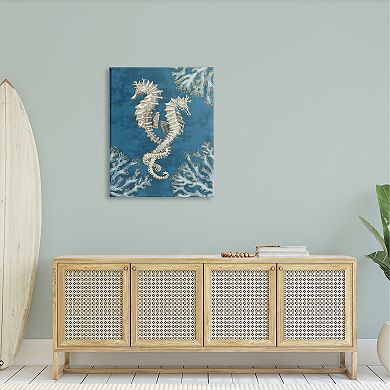 Stupell Home Decor Intertwined Seahorses Playa Canvas