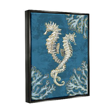 Stupell Home Decor Intertwined Seahorses Floating Frame