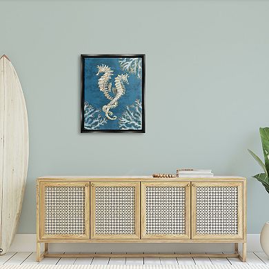 Stupell Home Decor Intertwined Seahorses Floating Frame