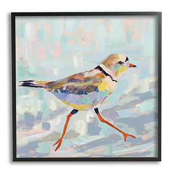 Stupell Home Decor Coastal Plover Abstract Bird Framed Wall Art