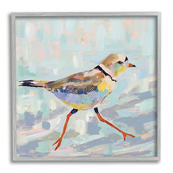 Stupell Home Decor Coastal Plover Abstract Bird Framed Wall Art