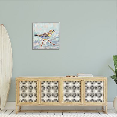 Stupell Home Decor Coastal Plover Abstract Bird Framed Wall Art