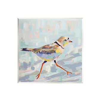 Stupell Home Decor Coastal Plover Abstract Bird Wall Plaque