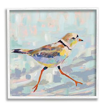 Stupell Home Decor Coastal Plover Abstract Bird Framed Wall Art
