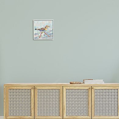 Stupell Home Decor Coastal Plover Abstract Bird Framed Wall Art