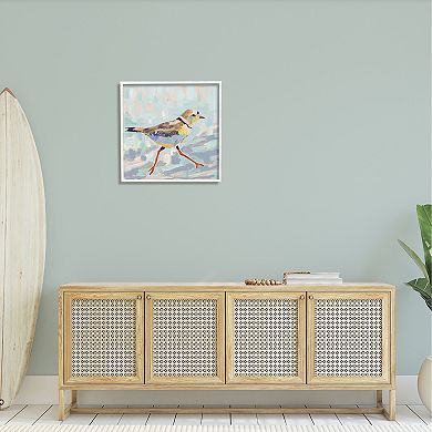 Stupell Home Decor Coastal Plover Abstract Bird Framed Wall Art