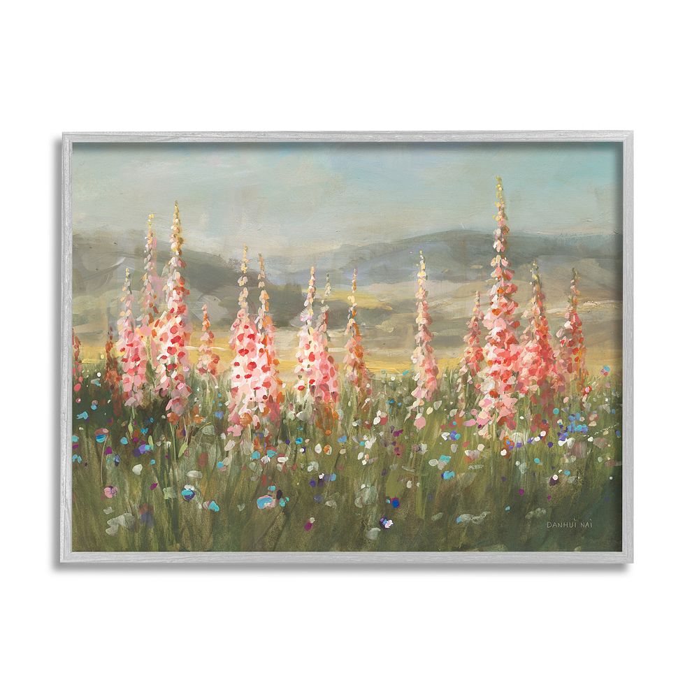 Stupell Home Decor Flower Blossoms Vast Rural Meadow Framed Wall Art