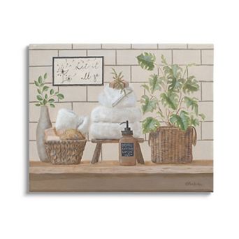 Stupell Home Decor Bathroom Spa Still Life Canvas