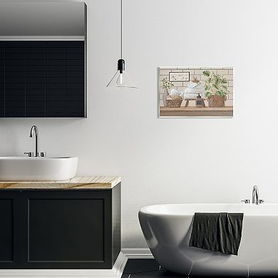 Stupell Home Decor Bathroom Spa Still Life Wall Plaque