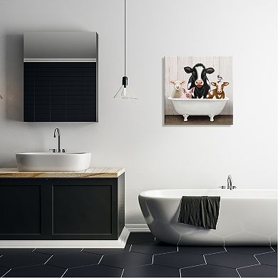Stupell Home Decor Farmhouse Claw Bathtub Canvas