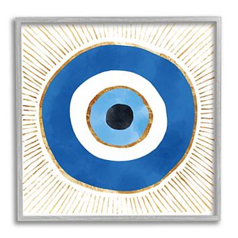 Stupell Home Decor Evil Eye Symbol Rays Framed Wall Art