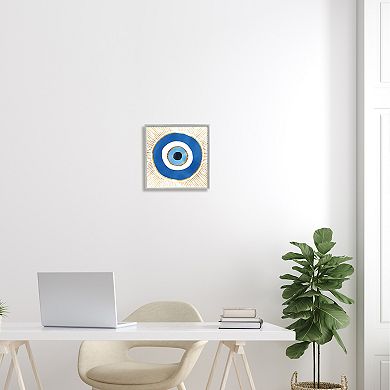 Stupell Home Decor Evil Eye Symbol Rays Framed Wall Art