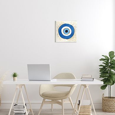 Stupell Home Decor Evil Eye Symbol Striped Rays Plaque Wall Art