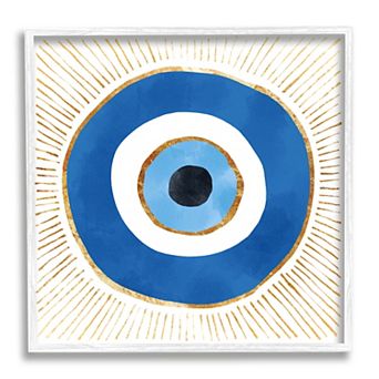 Stupell Home Decor Evil Eye Symbol Ray Framed Wall Art