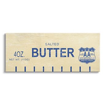 Stupell Home Decor Salted Butter Canvas Wall Art