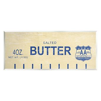 Stupell Home Decor Salted Butter Plaque Wall Art