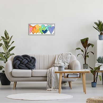 Stupell Home Decor Patterned Heart Loved Framed Wall Art