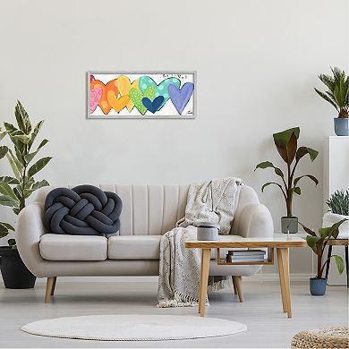 Stupell Home Decor Patterned Heart Loved Framed Wall Art