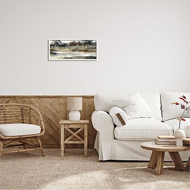 Stupell Home Decor Trees By Lakeside Landscape Framed Wall Art