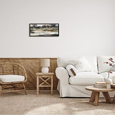 Stupell Home Decor Trees Lakeside Landscape Framed Wall Art