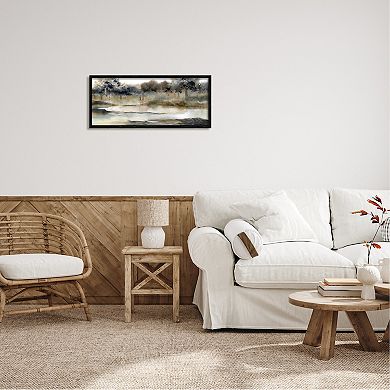 Stupell Home Decor Trees Lakeside Landscape Framed Wall Art