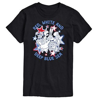 Men's Spongebob SquarePants Deep Blue Sea Tee
