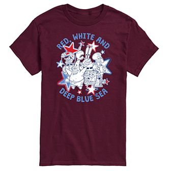 Men's Spongebob SquarePants Deep Blue Sea Tee