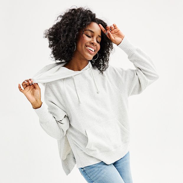 White tunic hoodie clearance