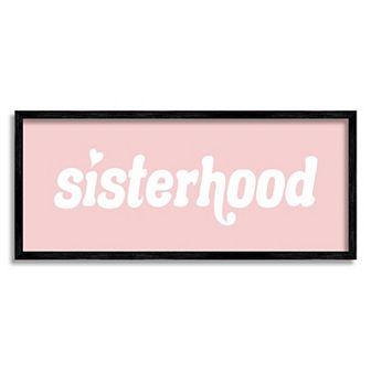 Stupell Home Decor Sisterhood Meaningful Typography Framed Wall Art