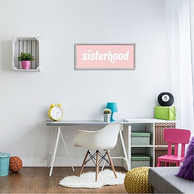 Stupell Home Decor Sisterhood Typography Framed Wall Art