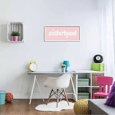 Stupell Home Decor Sisterhood Heart Typography Framed Wall Art