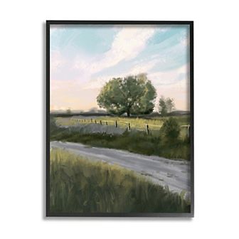 Stupell Home Decor Rural Grassland Country Framed Wall Art
