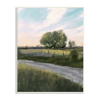 Stupell Home Decor Rural Grasslands Country Plaque Wall Art
