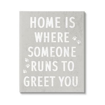 Stupell Home Decor Pet Parents Paw Canvas Wall Art