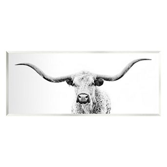 Stupell Home Decor Longhorn Cattle Plaque Wall Art