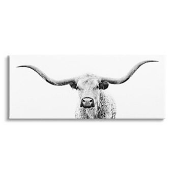 Stupell Home Decor Gazing Longhorn Cattle Canvas Wall Art