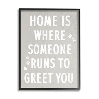 Stupell Home Decor Pet Parents Paw Prints Framed Wall Art