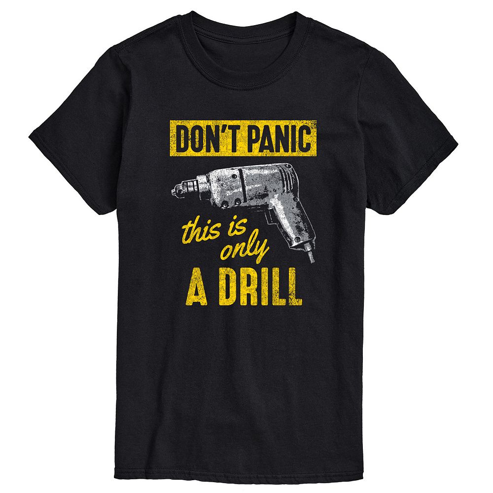 90'S DON'T PANIC Art T-shirt Made in USA Men's M Size Vintage cotton white type Vintage Second Hand