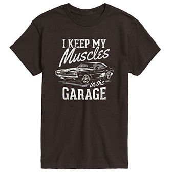 Men's I Keep My Muscles In My Garage Graphic Tee