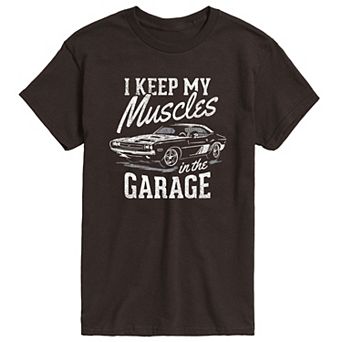 Men's I Keep My Muscles In My Garage Graphic Tee