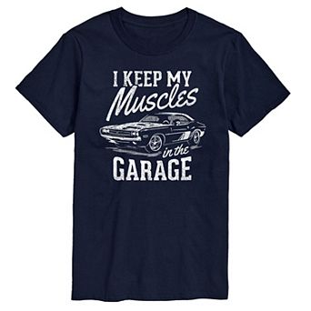 Men's I Keep My Muscles In My Garage Graphic Tee
