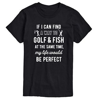 Men's Golfing & Fishing Graphic Tee