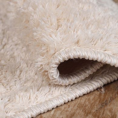 Superior California Plush Non-Skid Solid Ultra-Soft Shag Rug