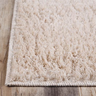 Superior California Plush Non-Skid Solid Ultra-Soft Shag Rug